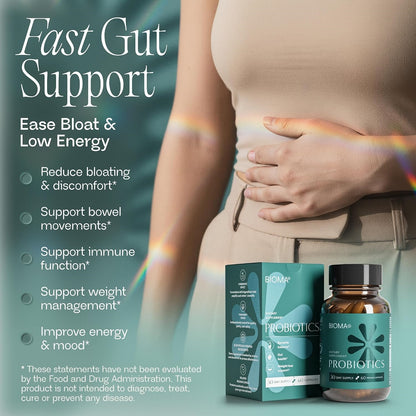 Probiotics - Digestive Health Probiotic - Gut Support for Men & Women with Xylooligosaccharides, Tributyrin & Bifidobacterium - Vegan & Gluten Free - 60 Delayed-Release Capsules (30-Day Supply)
